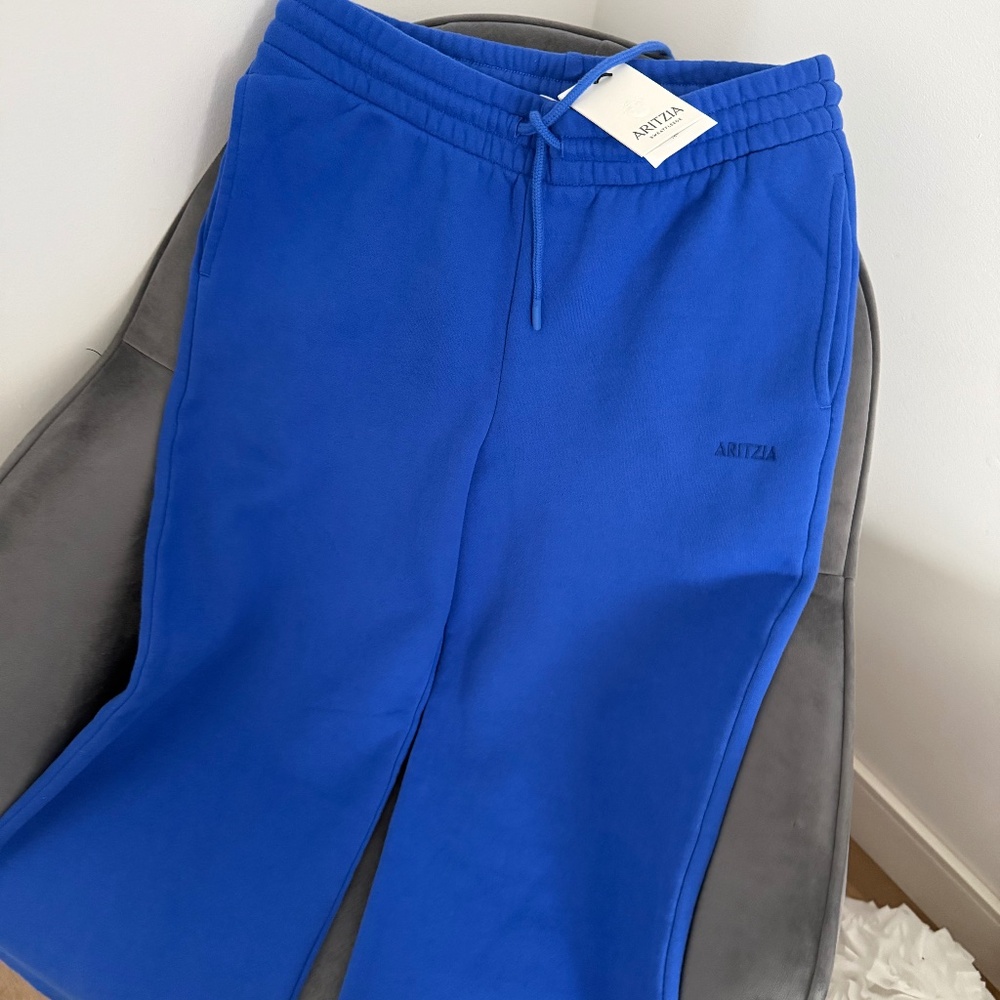 brand new Jazz blue sweatpants in boyfriend fit